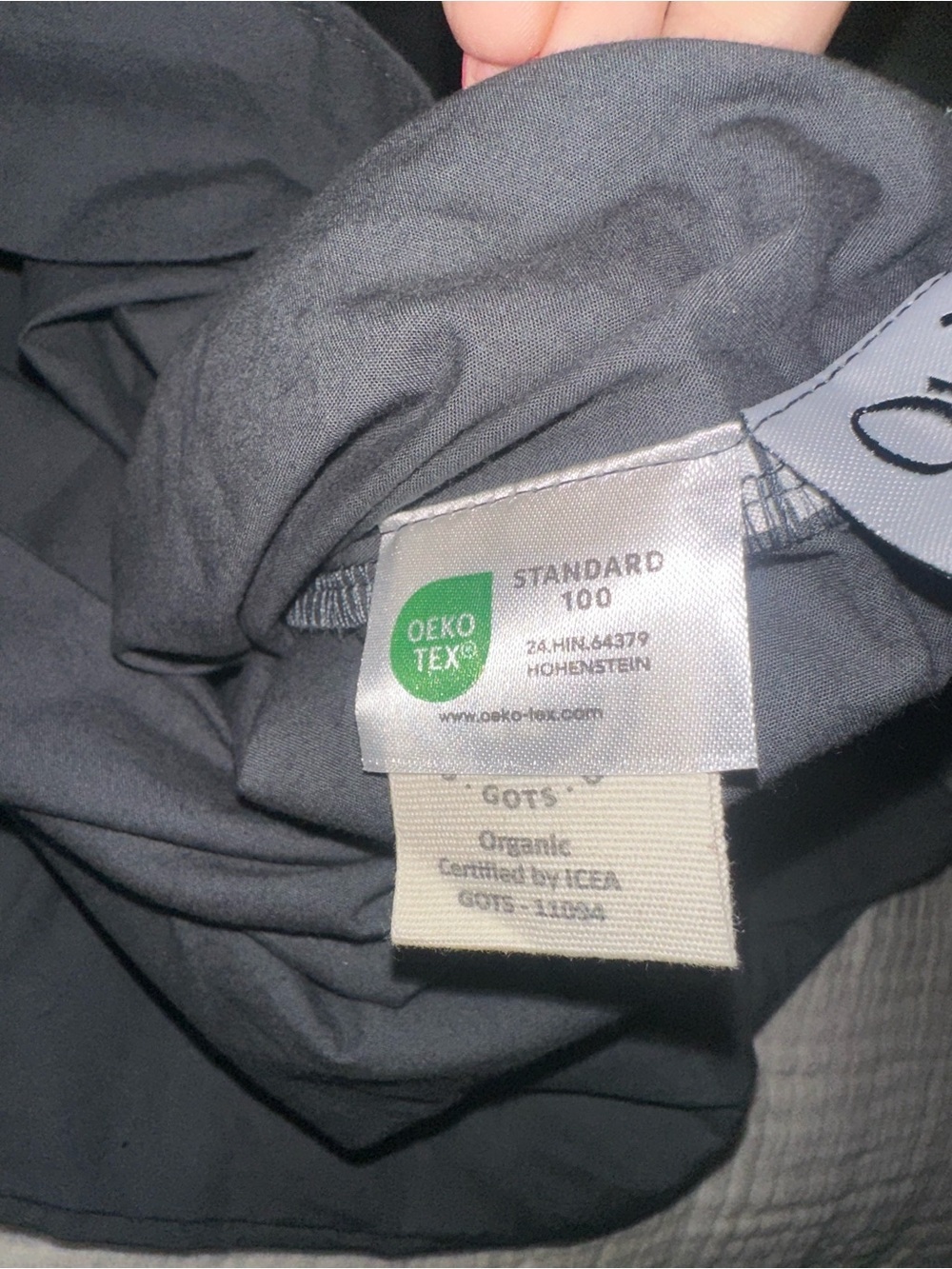 QUINCE 100% Organic Cotton Duvet Cover w/Shams Charcoal Gray King/CalKing - NWOT - Picture 6 of 6